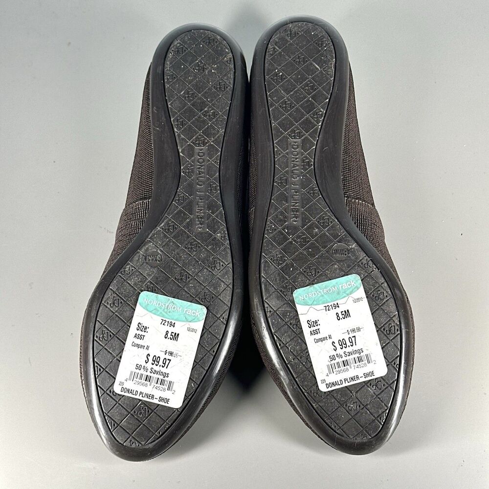 Donald J. Pliner Knit Loafers Women’s Size 8.5M Slip On Cushioned Comfort Brown - Picture 14 of 16